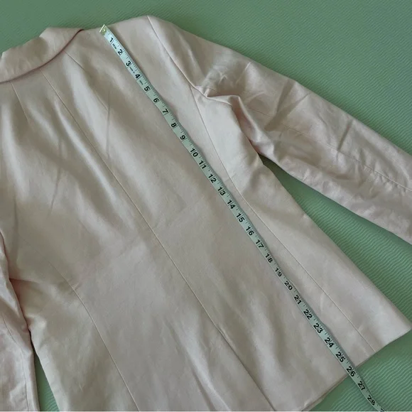 J. Crew Blush Pink Linen Blend Blazer NWT - Picture 9 of 9